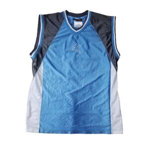 Andi Sleeveless Basketball Jersey Tank Mens Sz XL Blue and Grey Sports Shirt